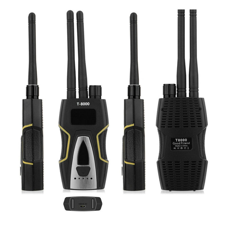 T8000 Wireless Signal Detector GPS Defense Location Finding Camera Anti-Candid Anti-Tracking Detection Instrument T8000 Wireless Signal Detector GPS Defense Location Finding Camera Anti-Candid Anti-Tracking Detection Instrument